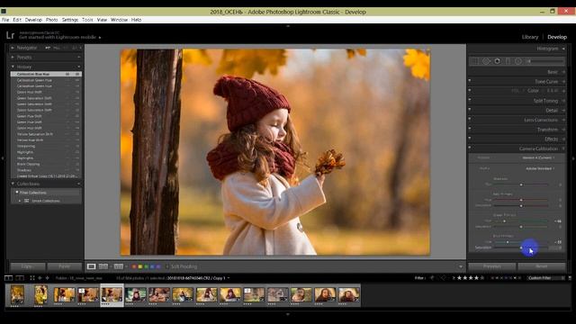 Обработка осенней фотографии в Лайтрум смотреть онлайн