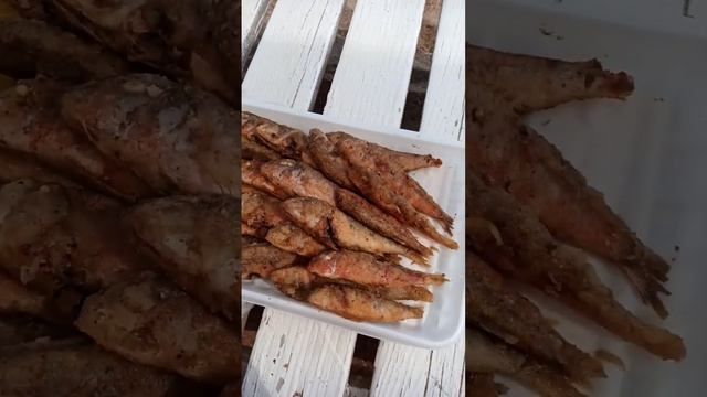 Барабуля жареная на пляже. #Анапа #Море #Пляж #Песок #Благовещенская. #рыбалка смотреть онлайн