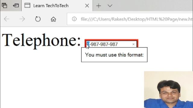 HTML 5 Tutorial #25: HTML 5 New Input Types(tel,week,url,time) смотреть онлайн