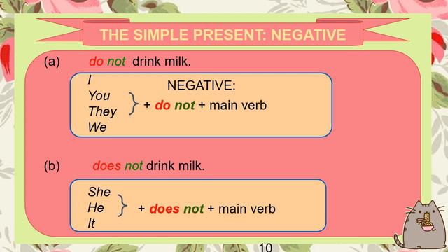 SIMPLE PRESENT TENSE PowerPoint смотреть онлайн