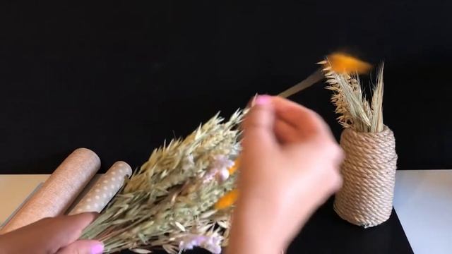 Букет из сухоцветов смотреть онлайн