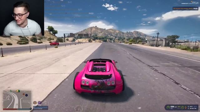 ПОТРАТИЛ 20.000.000$ НА АРАБСКИЙ ТЮНИНГ БУГАТТИ! 550 КМ/Ч ПО ТРАССЕ! МЫ В ШОКЕ! (GTA5 RP/SUNRISE) смотреть онлайн