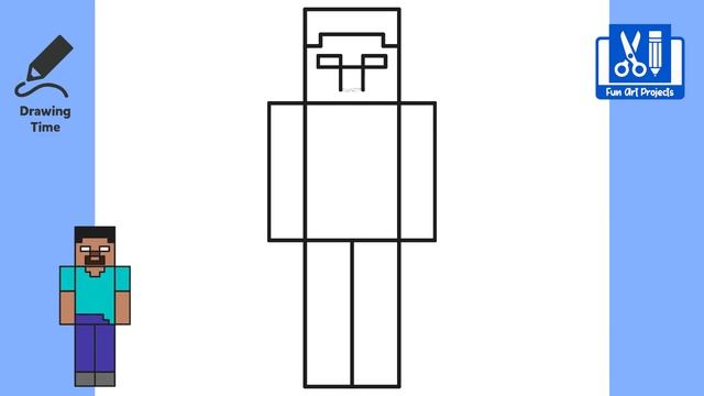 How To Draw Herobrine (MINECRAFT) | Easy Step By Step Tutorial смотреть онлайн