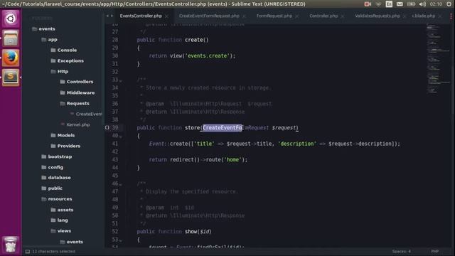 Formation Laravel 5 - 48 - EventBrote (Les Form Requests) смотреть онлайн