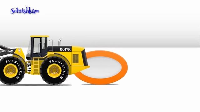 Учим геометрические фигуры с погрузчиком. Мультики про машинки детям 2020 смотреть онлайн