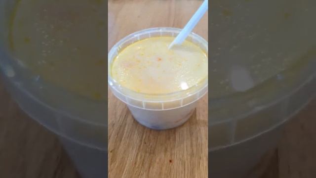 Дегустирую рыбный молочный суп из Перекрёстка