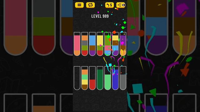Water Sort Puzzle - level 989 смотреть онлайн