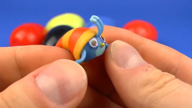 цветные Шарики узнать цвета удивление яйца игрушки смотреть онлайн