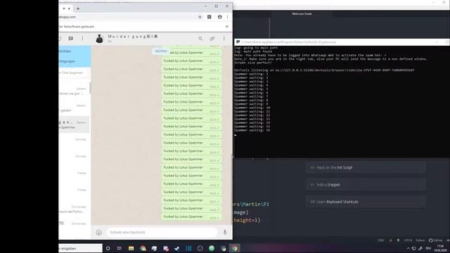 Python Whatsapp [etc.] Spammer! смотреть онлайн