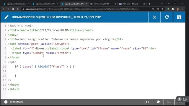 2021-2: Linguagem de Programação 1 - (Aula 9 - 17/12/2021) - CTIT/Cefores/UFTM смотреть онлайн
