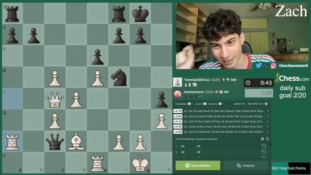 thechessnerd hits 2300 blitz (first time in 3 months) смотреть онлайн
