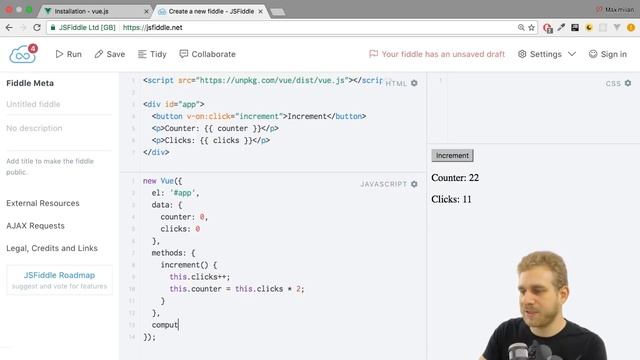 COMPUTED PROPERTIES | VueJS | Learning the Basics смотреть онлайн