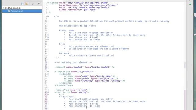 Creating an XML Schema (XSD) file defining new type with restrictions смотреть онлайн