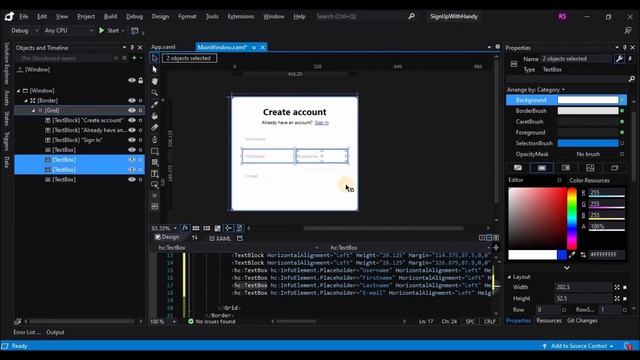 WPF Tutorial : Login UI design in Visual studio blend 2019 | HandyControls UI Library | C# WPF смотреть онлайн