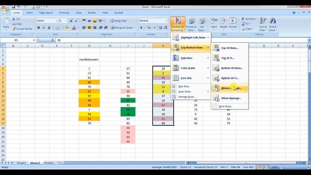 Excel 7: Styles - Conditional Formatting -Analyse data based on some condition смотреть онлайн