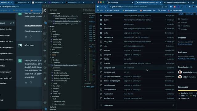 ChatGPT dans un chatbot - Projet Symfony et No Code смотреть онлайн
