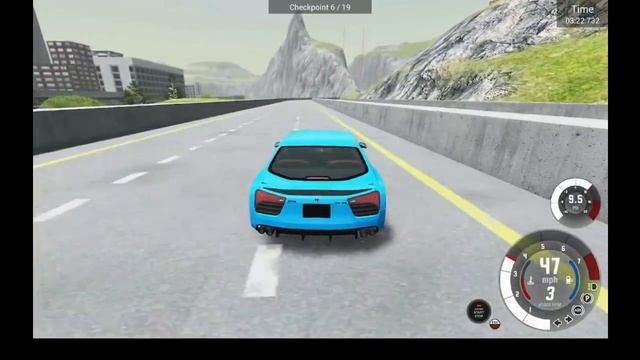 Cars vs Motorway Road - BeamNG Drive смотреть онлайн