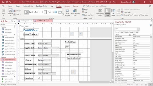 Create a Custom SwitchBoard / Navigation Form in MS Access | The Introduction to MS Access Course смотреть онлайн
