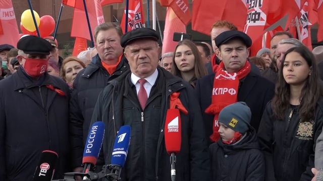 Брифинг Г.А.Зюганова по случаю 104-й годовщины Великого Октября (07.11.2021) смотреть онлайн