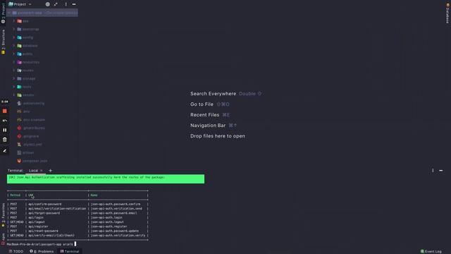 Laravel Json API Authentication - Register a user. смотреть онлайн