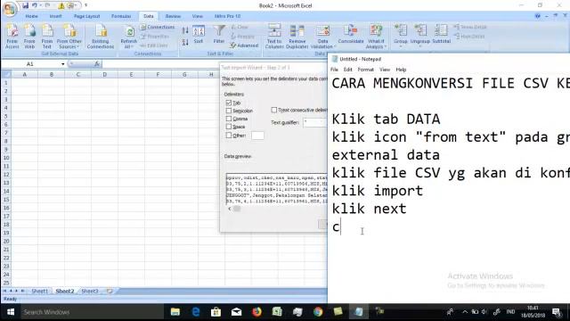 Cara Konversi File CSV to Excel смотреть онлайн