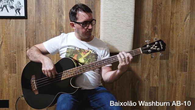 Baixolão Washburn AB 10 смотреть онлайн