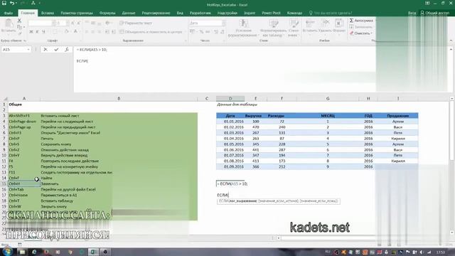 1.1.1 Горячие клавиши / Hotkeys (Excel for Business and Finance) смотреть онлайн