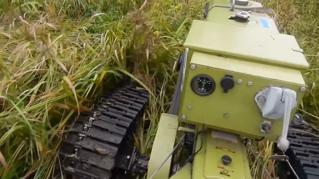 Первые испытания гусениц на тяжелом мотоблоке после доработки смотреть онлайн