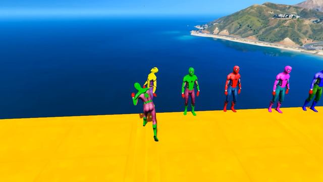 GTA 5 Epic Ragdolls | Spider-Man Vs Spider-Man Jumps/Fails Episode 02 (Euphoria Physics) смотреть онлайн
