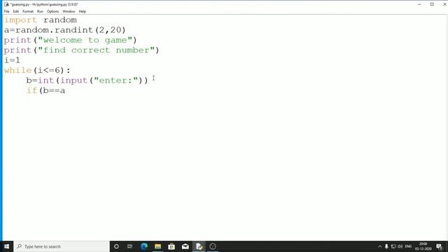 Random Number Guessing Game In Python смотреть онлайн