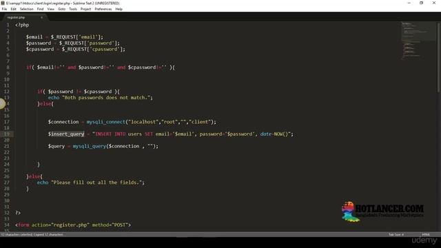 PHP mysqli tutorials 14 SQL Update Query with Login Register setup – HOTLancer смотреть онлайн