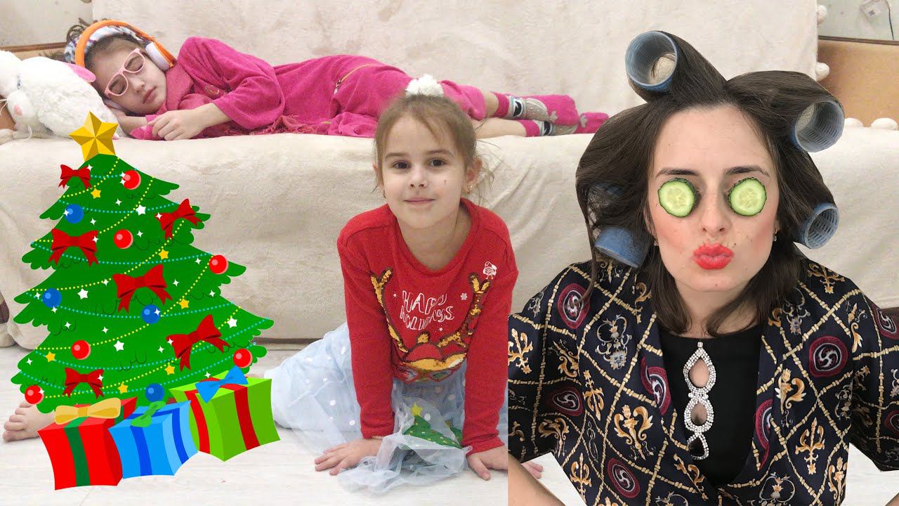 НЯНЯ для Алины и Юляшки СОСЕДКА в шоке Сборник новогодние истории Алинка и друзья смотреть онлайн