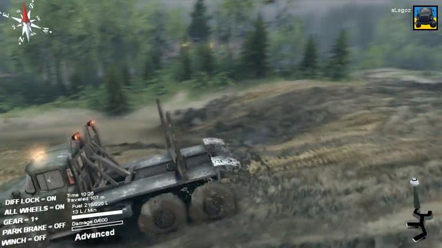 SpinTires 2014 Моды - ЗиЛ-131 и ЗиЛ-4334 смотреть онлайн
