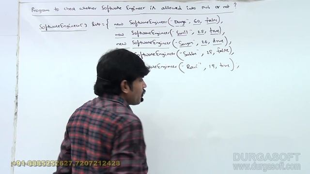 Java 8|| Program to Check Whether Software Engineer is allowed into Pub or not? || by Durga смотреть онлайн