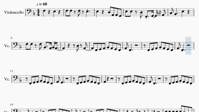 SUPER EASY Cello Sheet Music: How to play Billie Bossa Nova by Billie Eilish смотреть онлайн