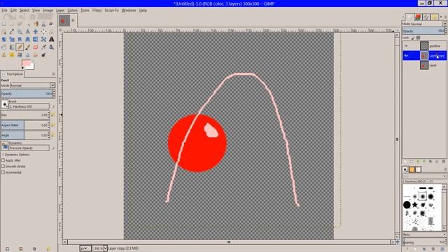 GIMP 2.8.18 สอนสร้างไฟล์ Gif แบบ Animation tutorial смотреть онлайн