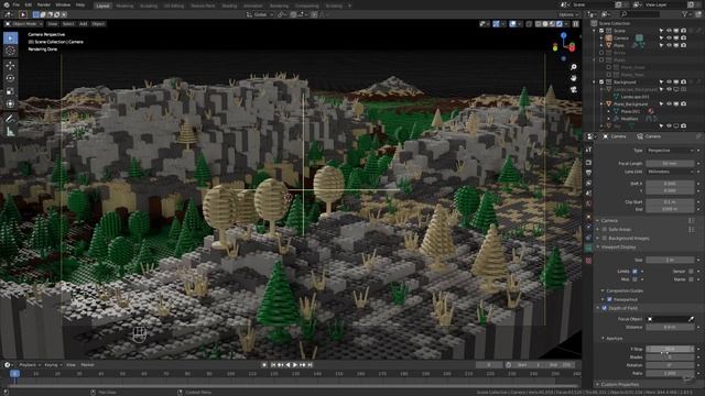 Blender Beginner Tutorial Part 11 - Foreground to Background Blending with DOF and Mist смотреть онлайн