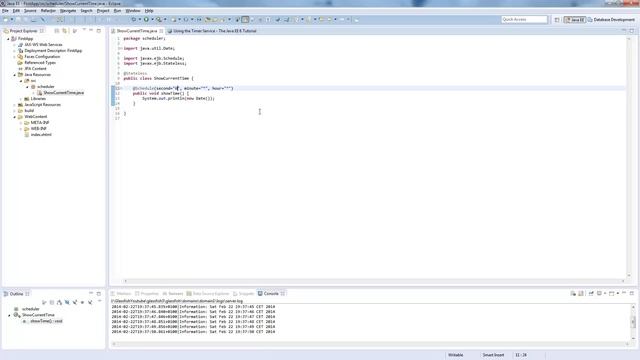 Java EE Tutorial #7 - EJB Timer Service смотреть онлайн