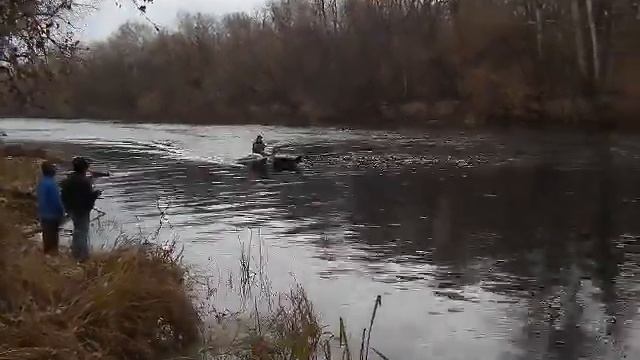 Катамаран "Катамарасик" Замер скорости на моторе "Салют" смотреть онлайн