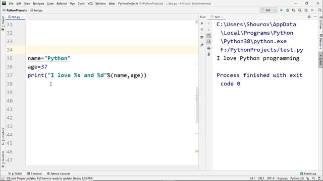 String Formatting in Python-Python programming for beginners смотреть онлайн