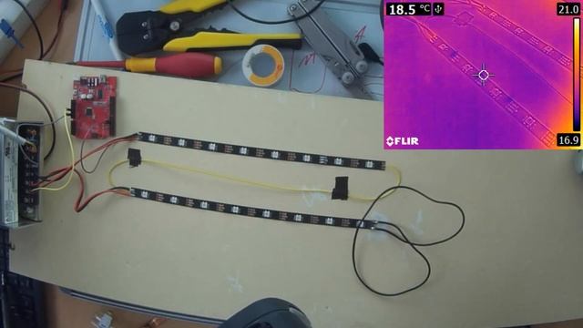 [ English ] WS2812 Flexstrip overheating by short circuit. Common error done by people смотреть онлайн