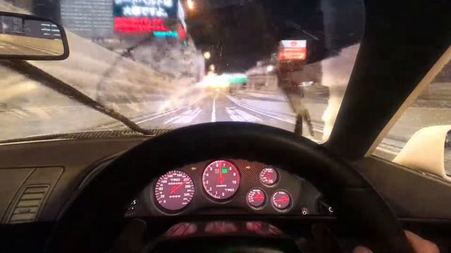 POV Tokyo Rainy Night Drive with 700whp Toyota Supra смотреть онлайн
