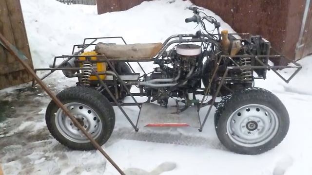Квадроцикл своими руками | Самодельный квадроцикл из оки смотреть онлайн