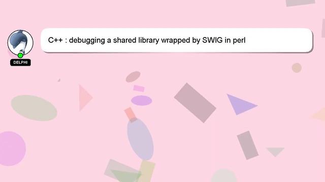 C++ : debugging a shared library wrapped by SWIG in perl смотреть онлайн