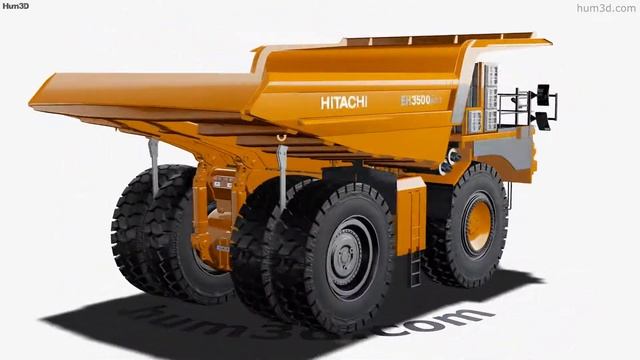 Hitachi EH3500AC 3 Dump Truck 2020 3D model by Hum3D.com смотреть онлайн