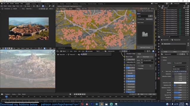 ? blender live - making a lord of the rings looking mega city in blender смотреть онлайн
