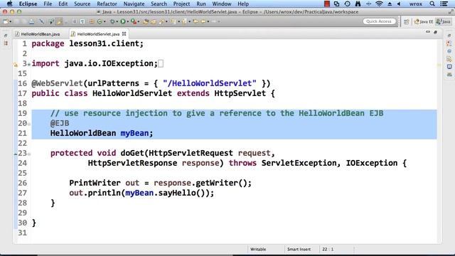 5. Wrox - Enterprise Java Beans (EJB) Tutorial Overview - Examples смотреть онлайн