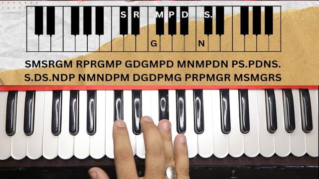 One Of The Best Exercise For Fast Fingers On Harmonium - Alankar No #47 смотреть онлайн