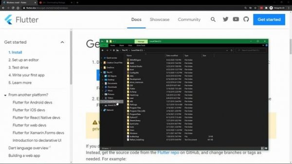 How to install Flutter in Windows - Flutter Dart Tutorial #1
