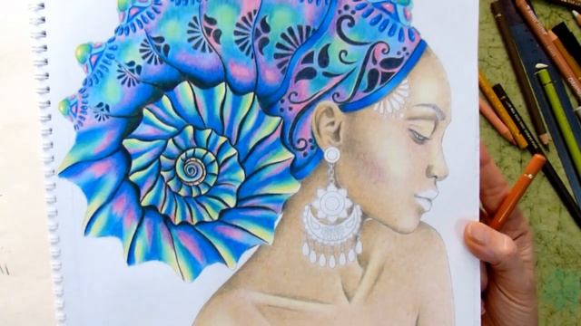 Дневник колориста 3: начинаю новую раскраску, проблемы с бумагой, палитра для смуглой кожи смотреть онлайн